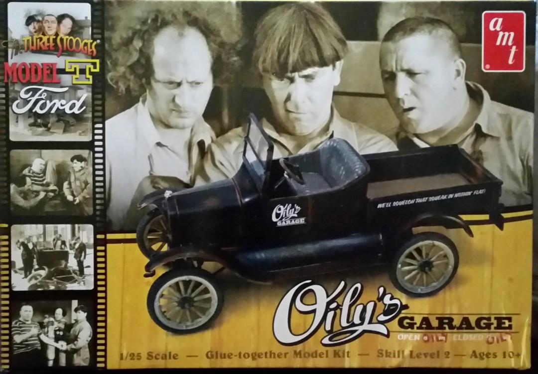 1925 Ford Model T 3-Stooges Oily's Garage Box Art (AMT)