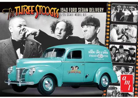 1940 Ford Sedan Delivery 3-Stooges Box Art (AMT)