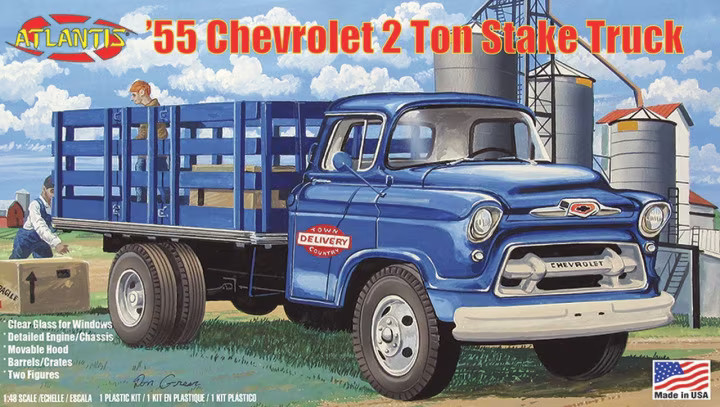 1955 Chevrolet 2-Ton Stake Truck Box Art (Atlantis)