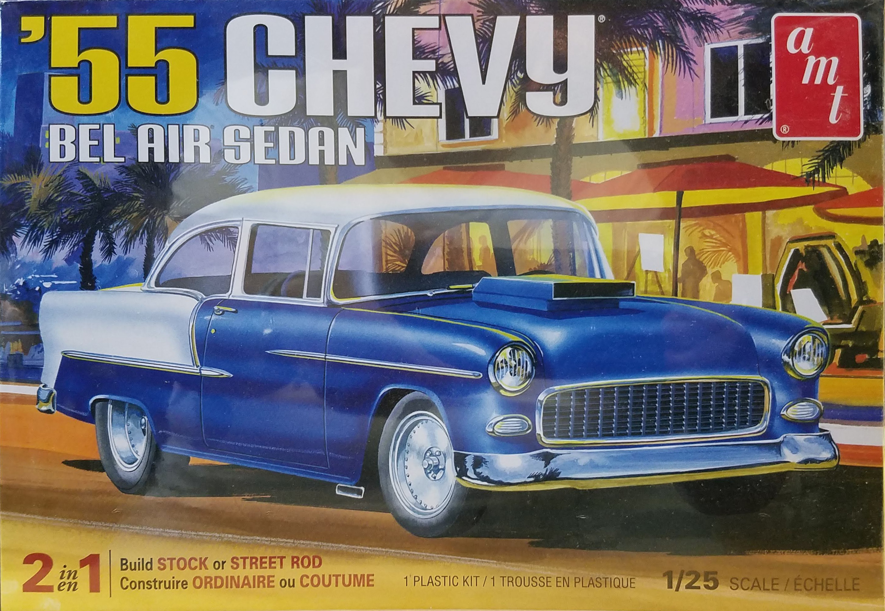 55 Chevy Bel-Air Box Art AMT