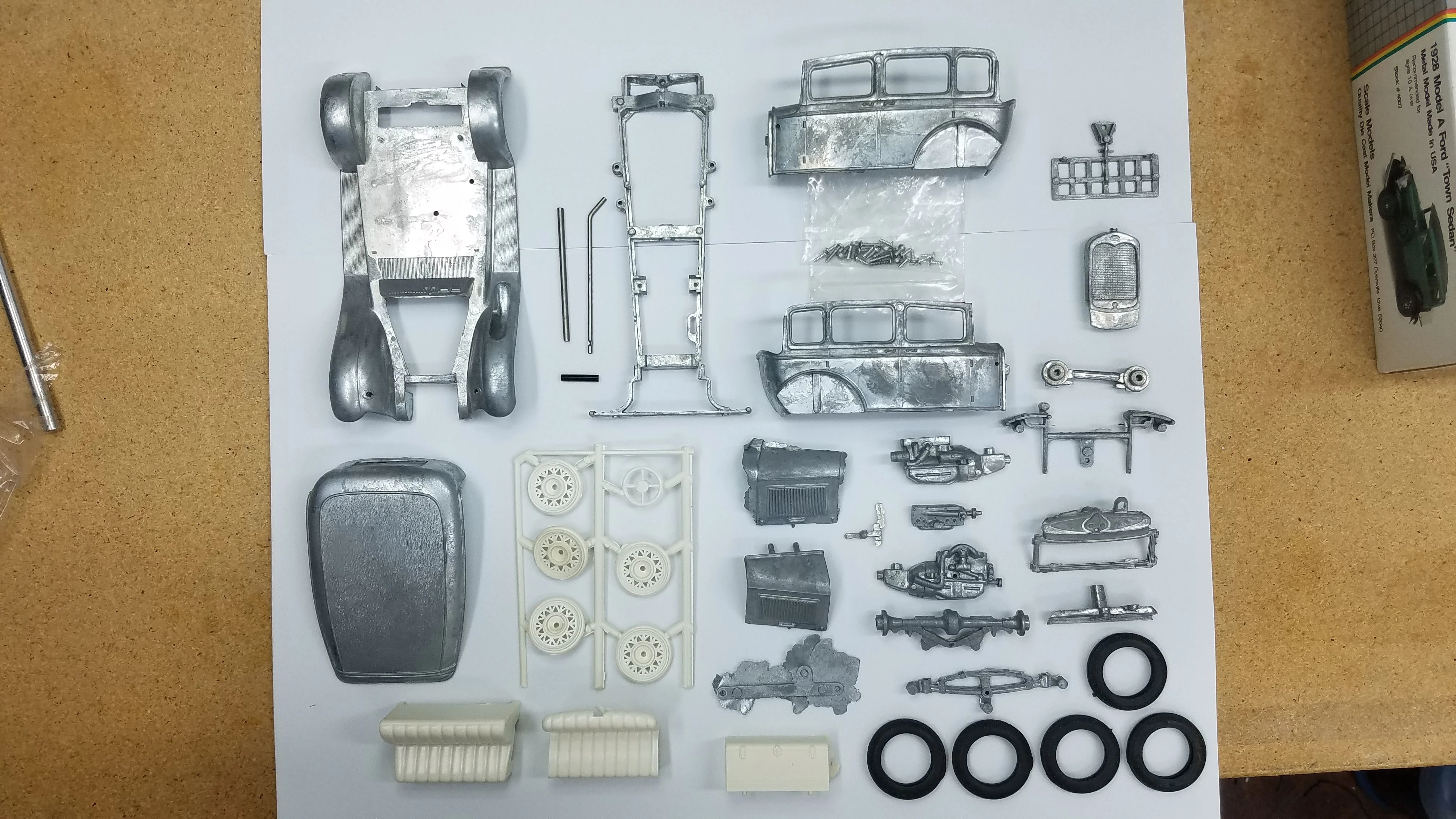 Kit parts laid out