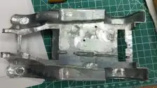 Cleaning the body half and under the fender wells
