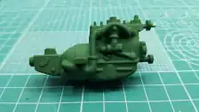 Engine painted with Tamiya XF-5 Green