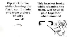 Broken dip stick and bracket