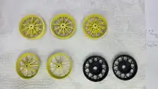 Wheels are/were painted and repainted