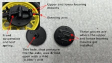 Front wheels inner hub (brake drum)