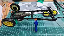 Front and rear suspension is installed