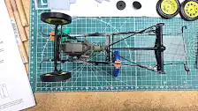 Front and rear suspension is installed
