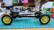 Left side view of completed chassis