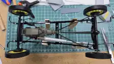 Bottom view of the completed chassis