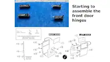Started assembling the door hinges