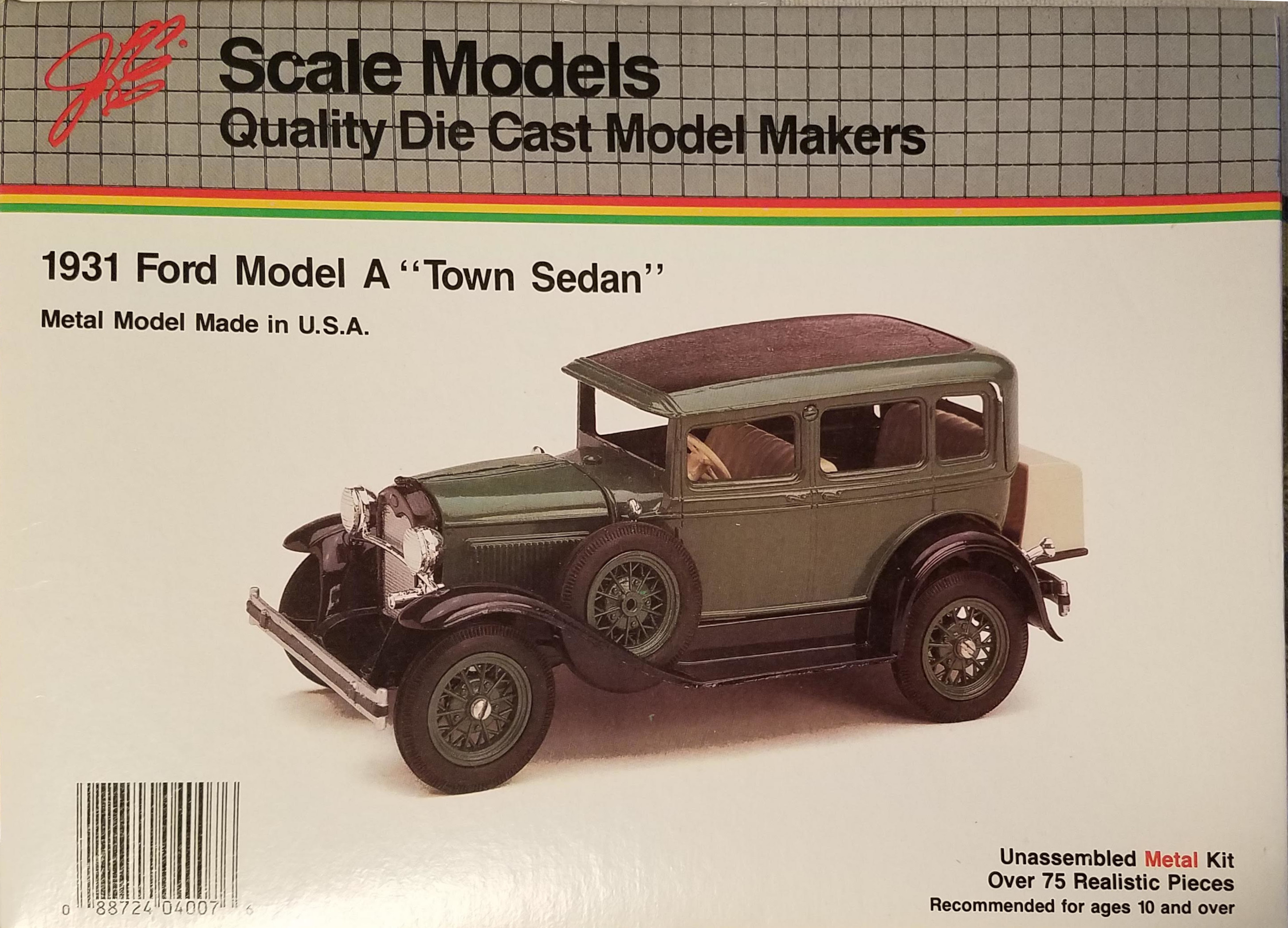1931 Ford Model A Town Sedan Die Cast (JLE Scale Models) #4007