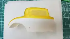 Body is masked for painting