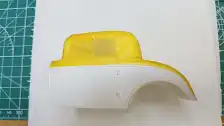 Body is masked for painting