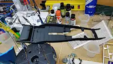 The frame is painted