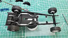 Test fitting the front and rear axle