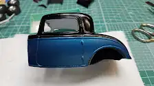 Failed shot of rear view mirror