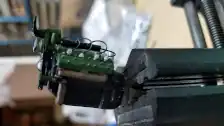Engine cooling fan installed