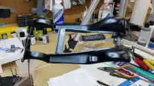 Chassis and fenders get painted