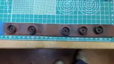 Solid wheels lightly sprayed