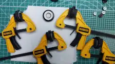 Gluing wheel fronts and back together