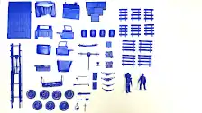 All parts removed from the sprues
