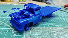 Added engine, radiator and front bumper to the dry fit