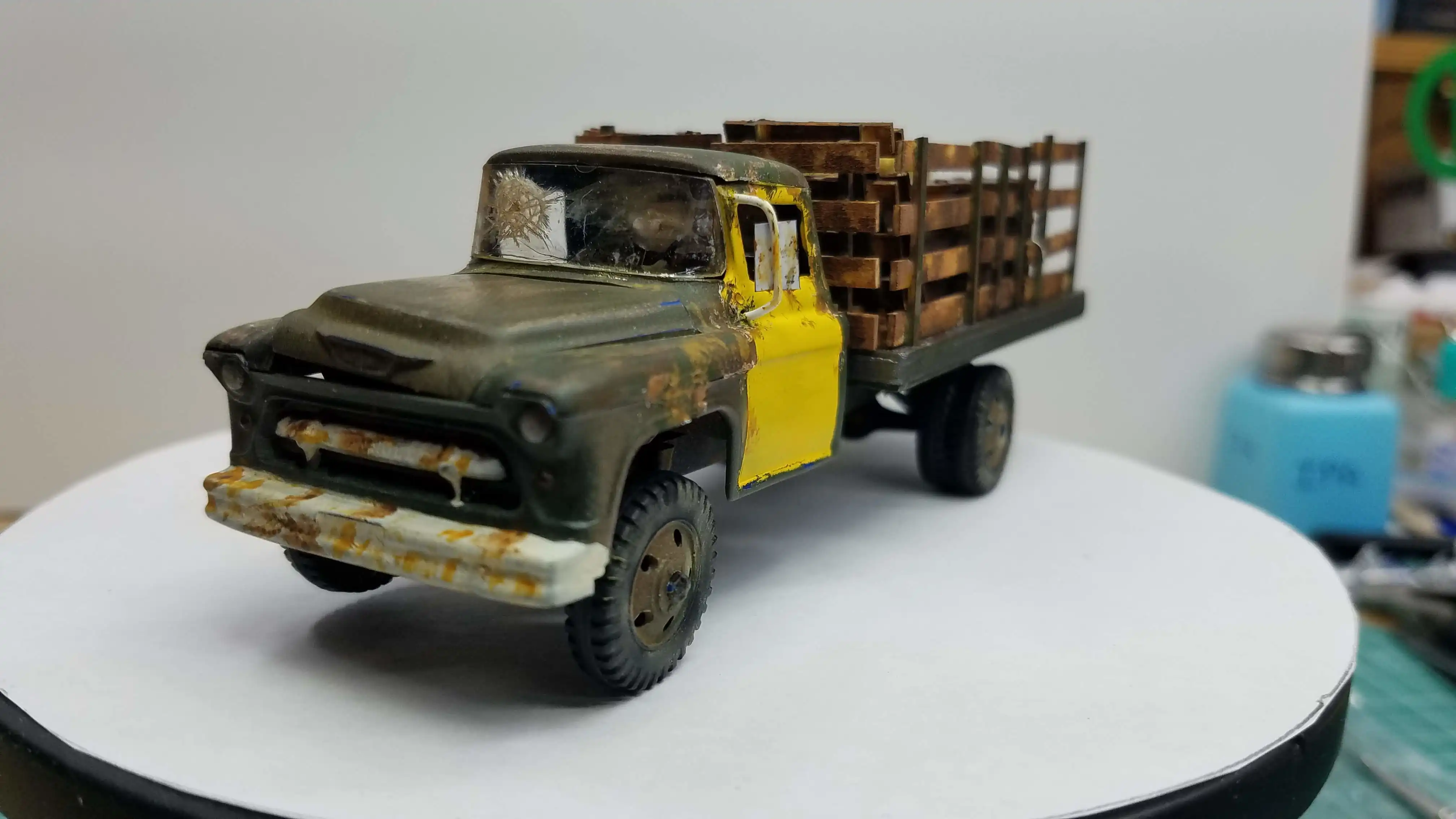 Finished truck from front left corner