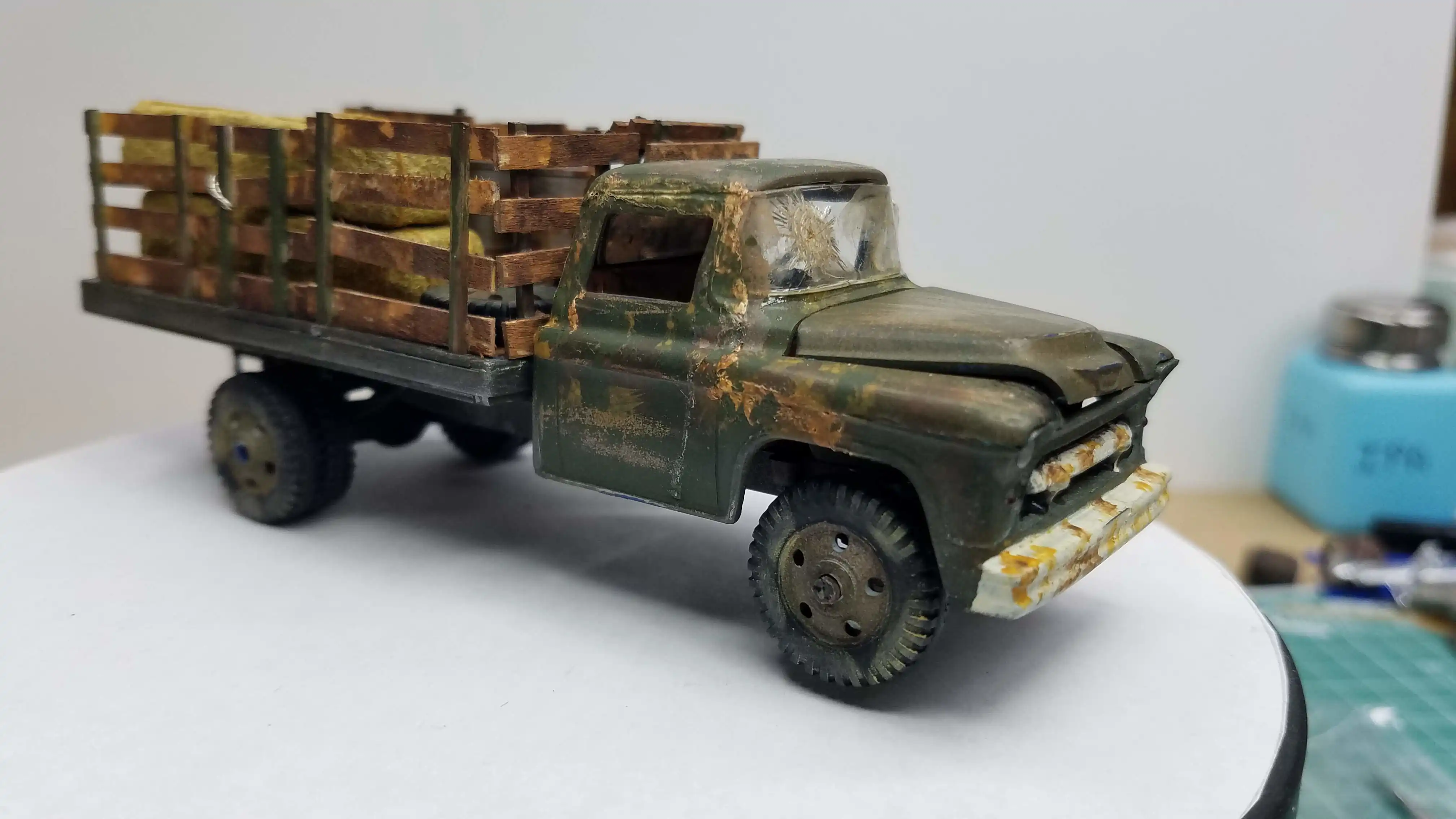 Finished truck from front right corner