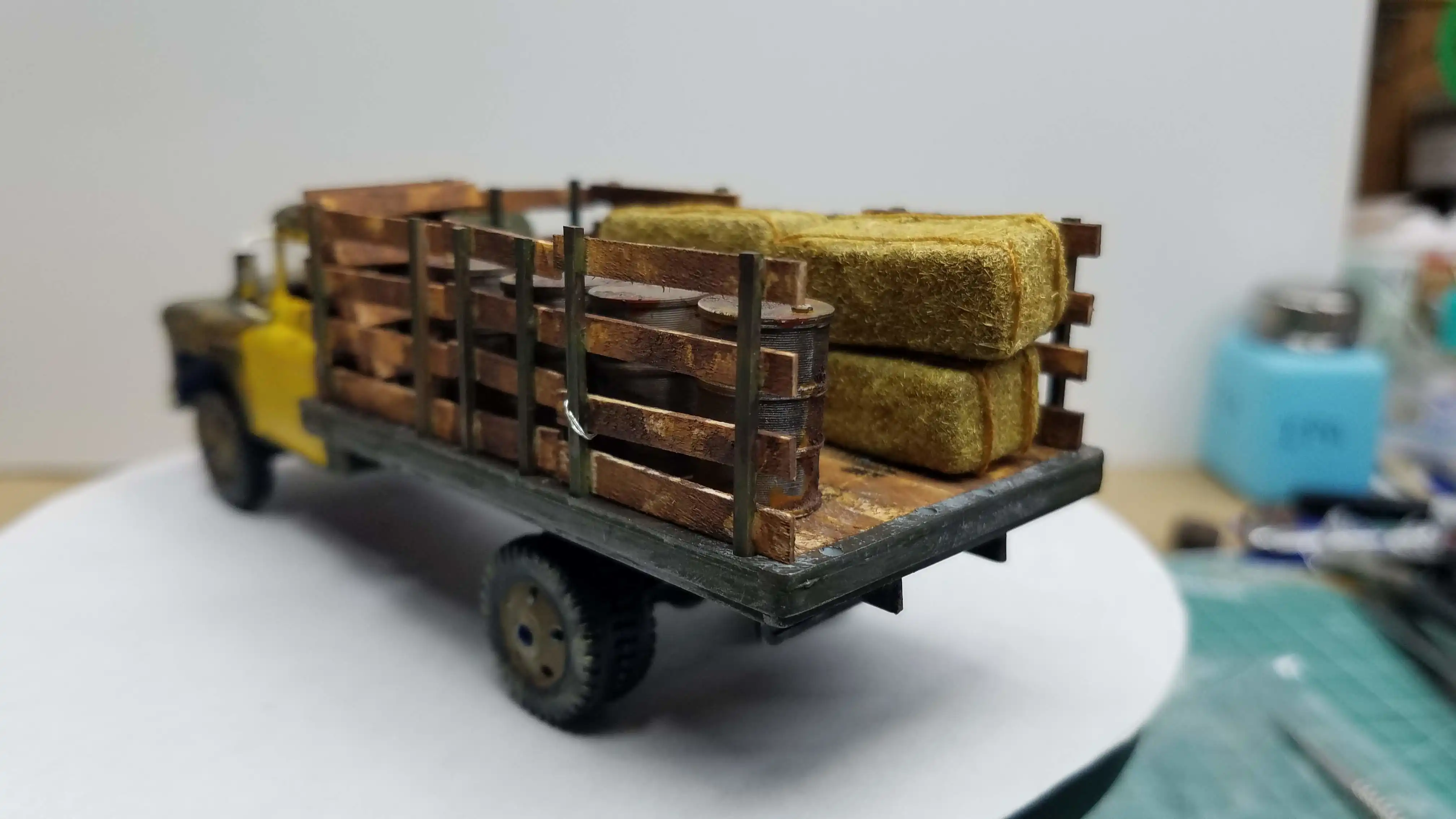 Finished truck from back left corner