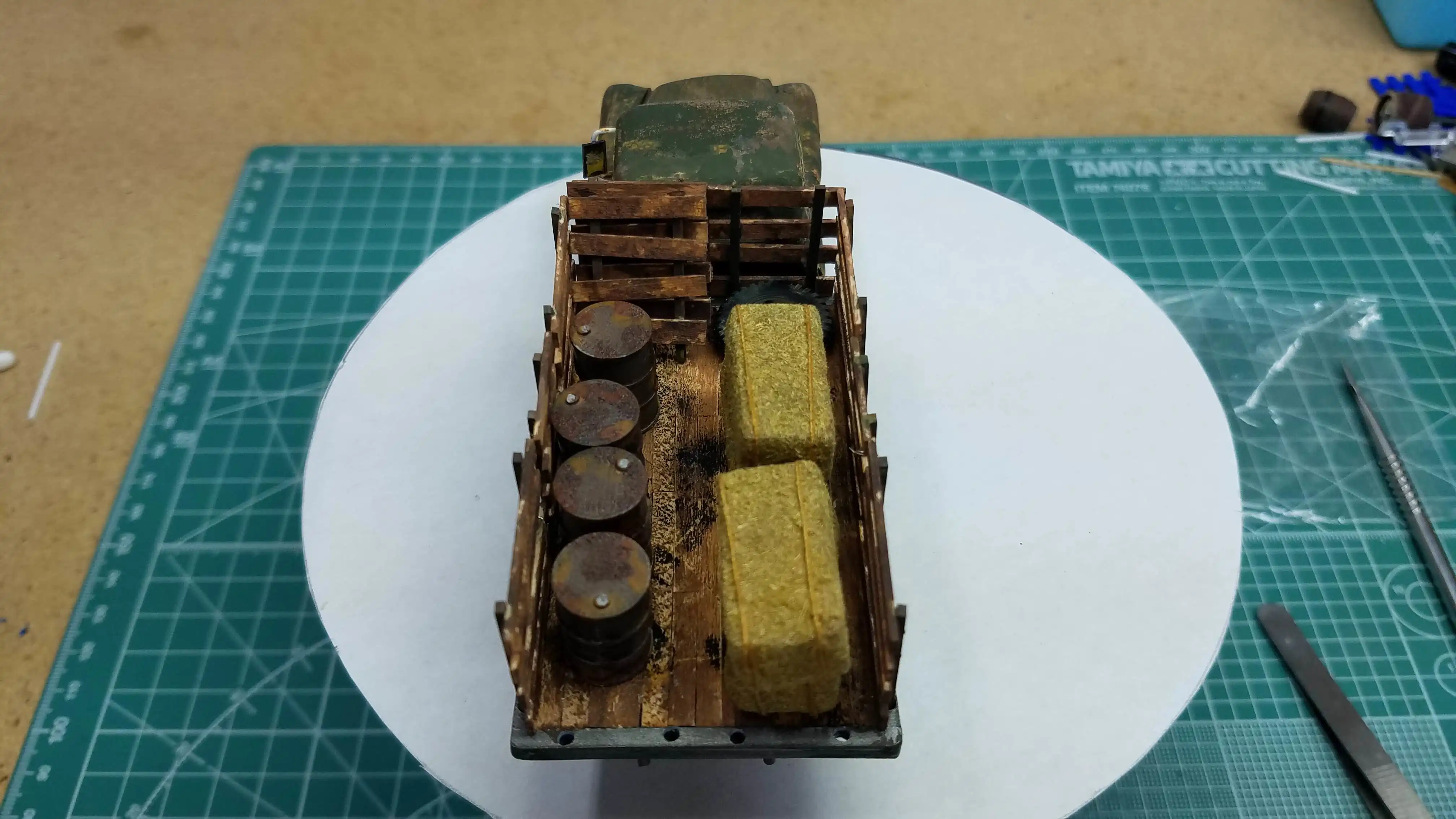 Finished truck to show cargo on the bed