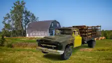 Finished truck on the farm