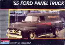 Box art for the Monogram 1955 Ford Panel Truck