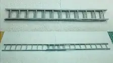 A scratch built 1:24 scale 24-foot extension ladder