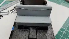 3D printed bench seat dry fitted to the interior tub