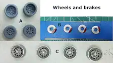 Wheels, brake rotors and calipers