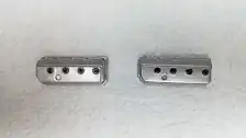 Valve covers painted with Vallejo 77.716 Semi Matt Aluminum