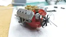 Photo of engine from the right front corner