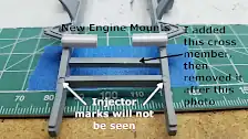 New scratch built motor mounts installed on the frame