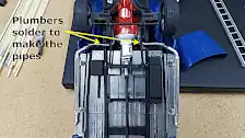 Exhaust pipes made from solder to join with the side pipes