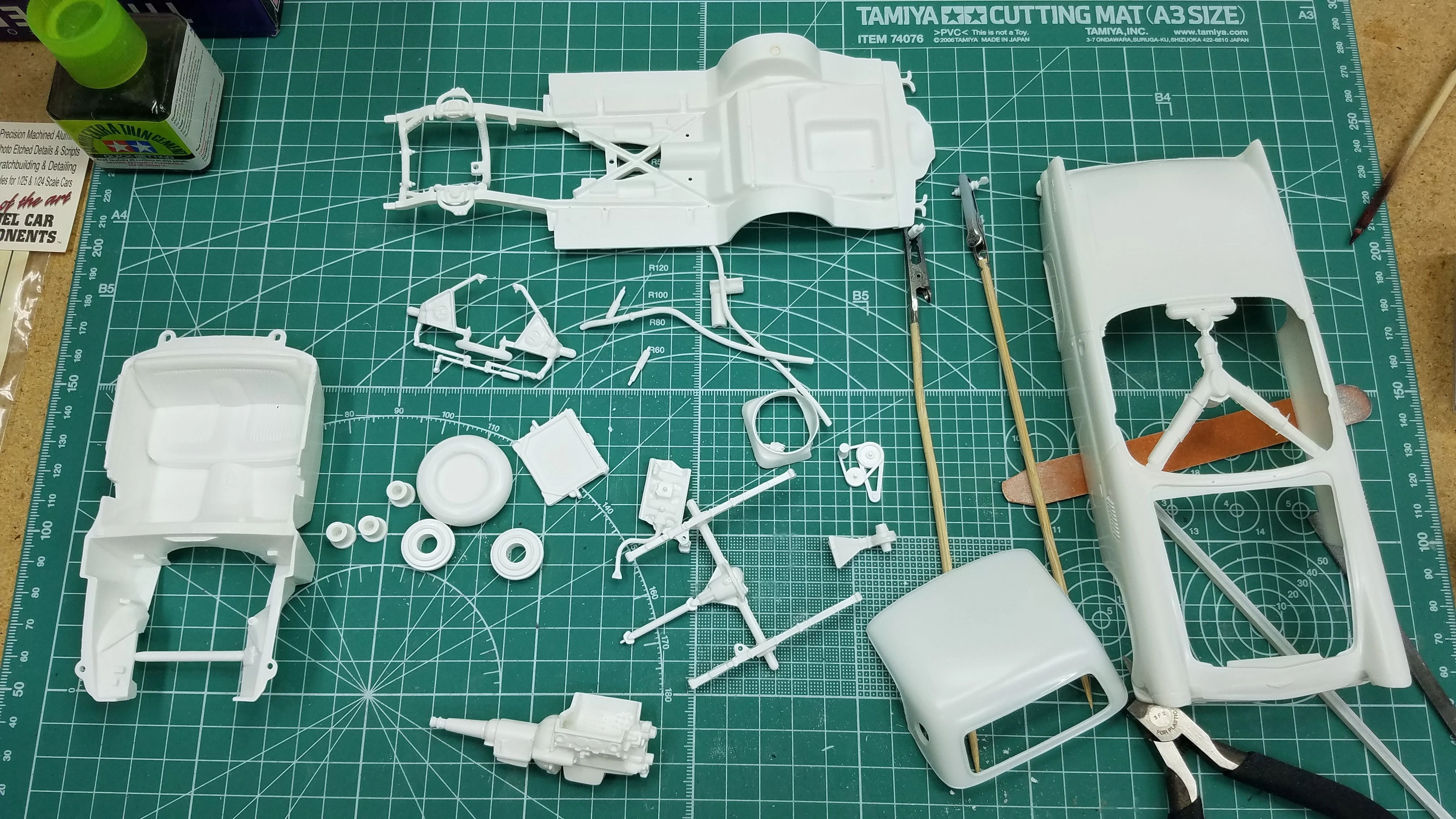 All parts are off the sprues