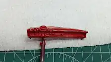 Dashboard is painted red and still needs to be detailed