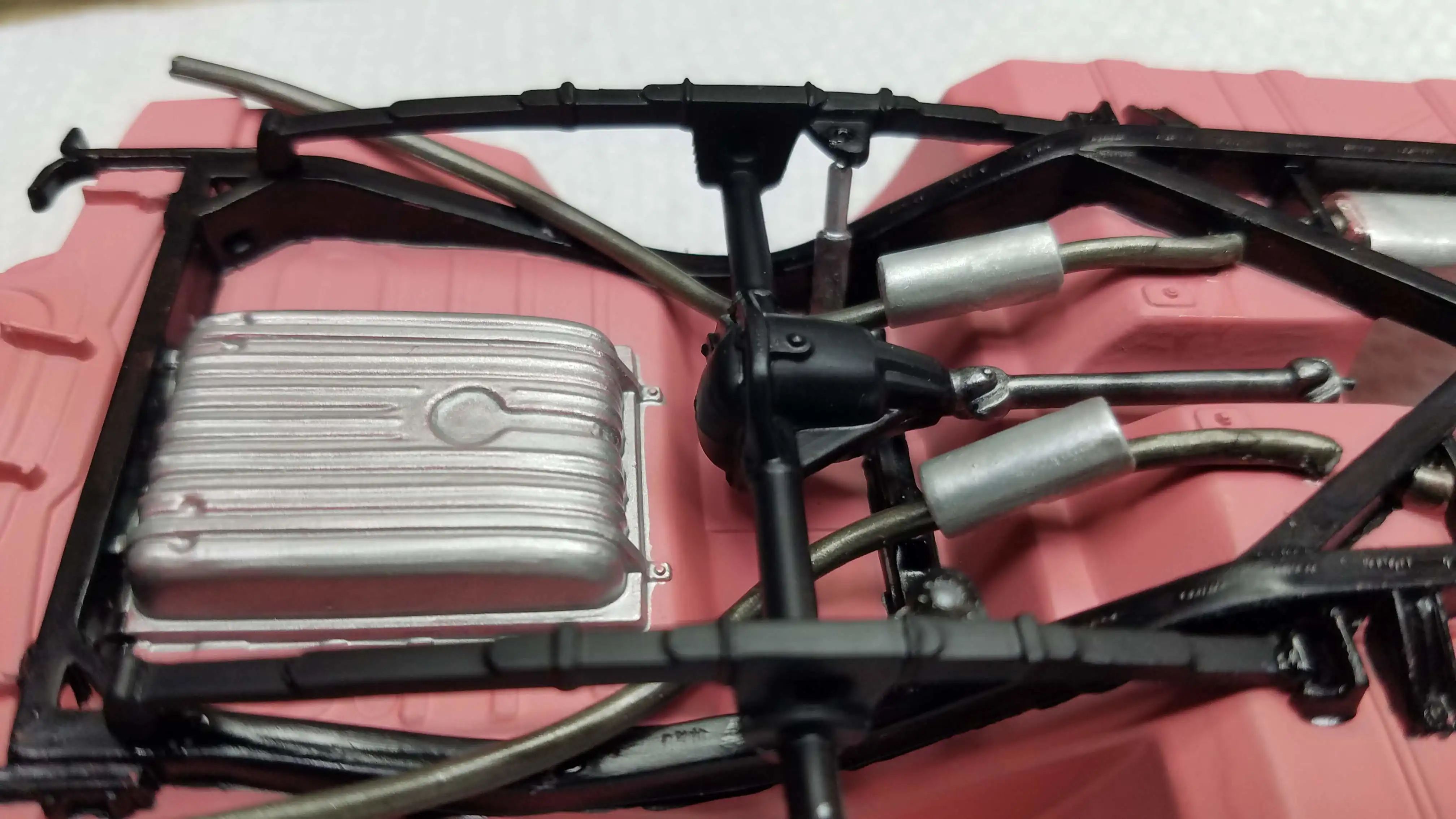 Rear suspension installed