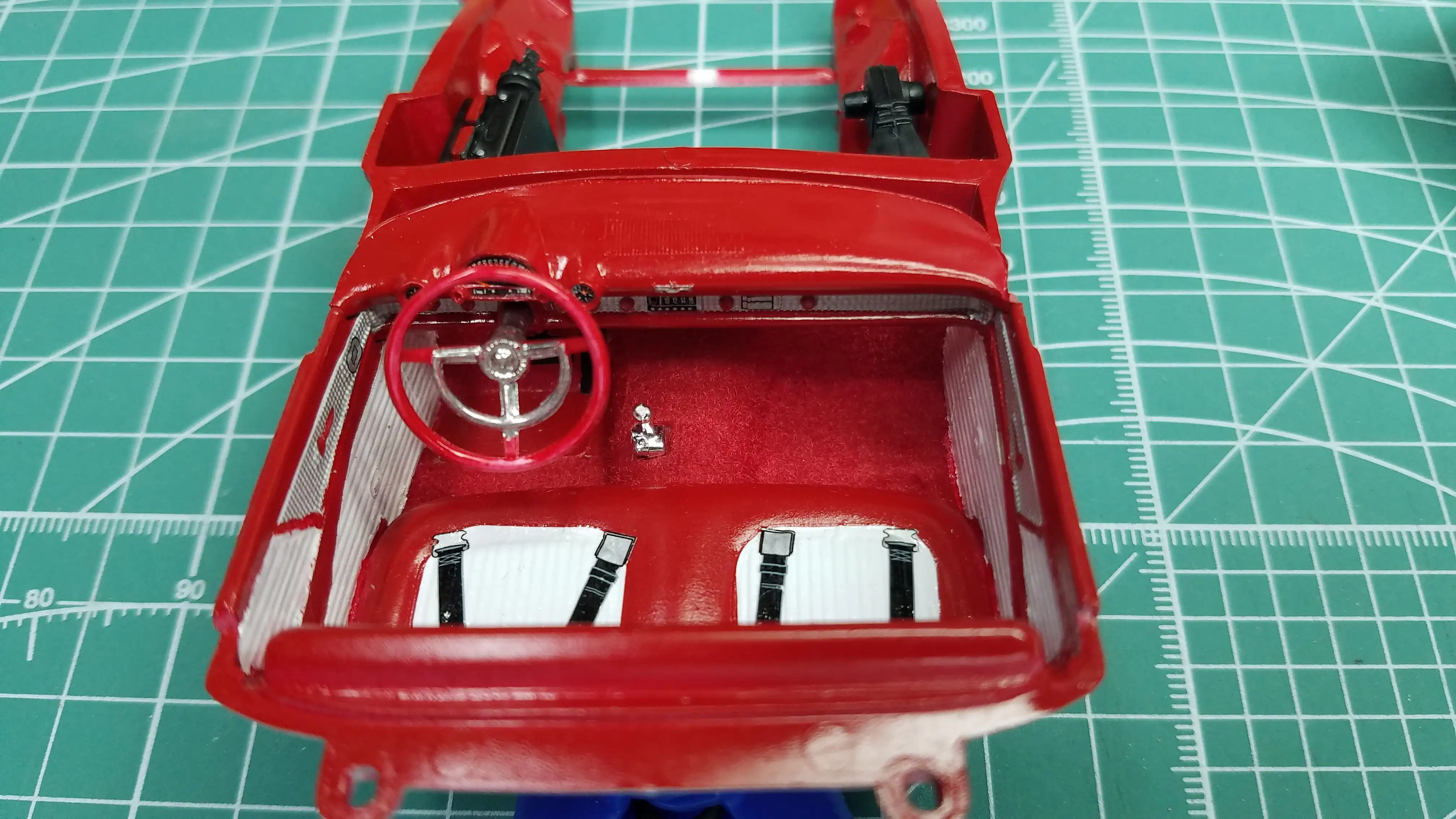 Interior tub is finished