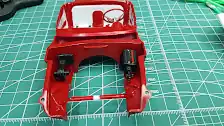 Blower motor and duct and the battery are mounted