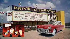 Finished embedded in front of a Drive-In movie theater