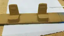 Front seats have been painted