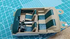 Finished tub with flocking