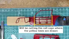 Location where roll cage will be cut