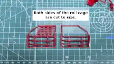 Both side of the roll cage are cut to size